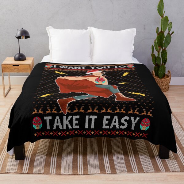 Item preview, Nacho Libre I Want You To Take It Easy Ugly Christmas  designed and sold by Regainbara.