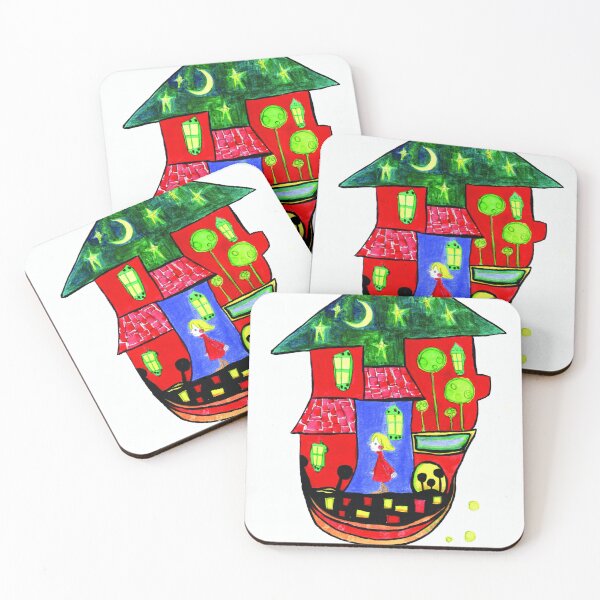 Item preview, Little Girl Walking Under Starry Roof designed and sold by pon-pon-55.