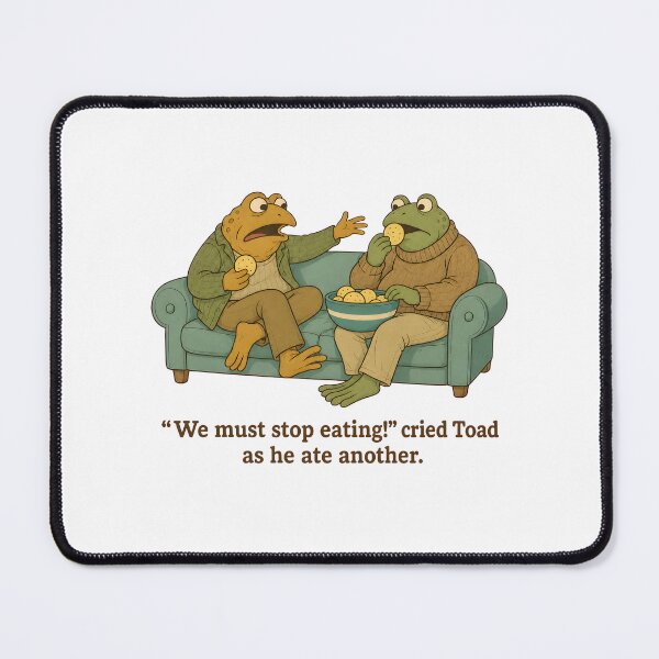 Item preview, Funny Frog Eating Cookies Humor We Must Stop Eating Cute Frog Lovers designed and sold by WilfRedokry-21.