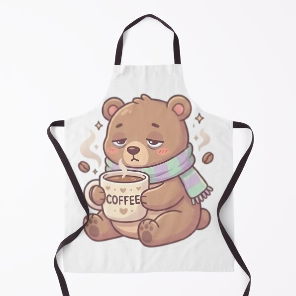 Item preview, Cozy Coffee Bear Cute Winter Bear Sticker designed and sold by Shree shyam khatu ji.