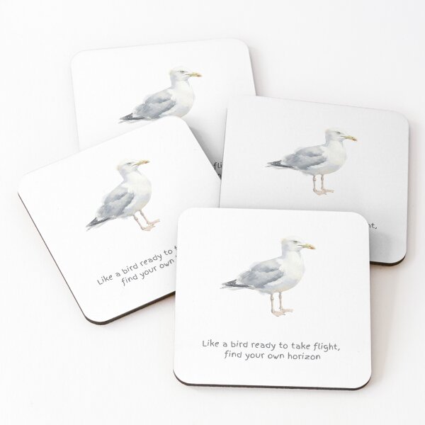 Item preview, Find Your Own Horizon Watercolour Seagull designed and sold by made by Golightly x.