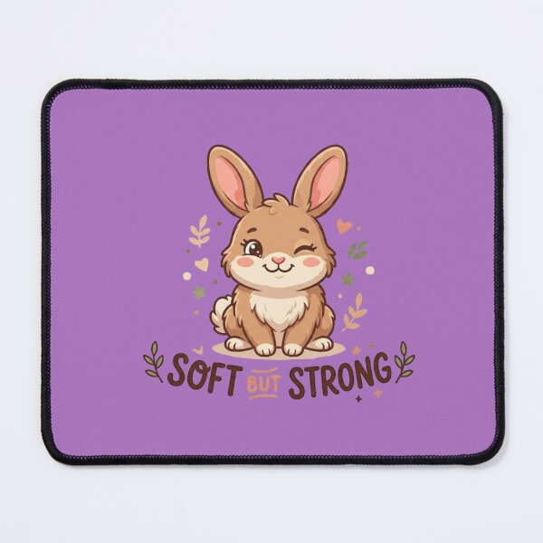 Item preview, Soft But Strong Minimalist Aesthetic Quote Design designed and sold by WallMuseStudio .