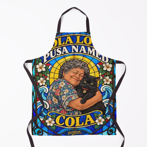 Item preview, Lola Love Pusa Named Cola - Filipino Grandma Cat Art designed and sold by BRTHRCNK01.