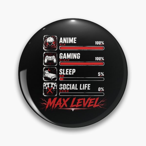 Item preview, Anime Gaming Max Level Funny Gamer Lifestyle designed and sold by gordonbwyashop.