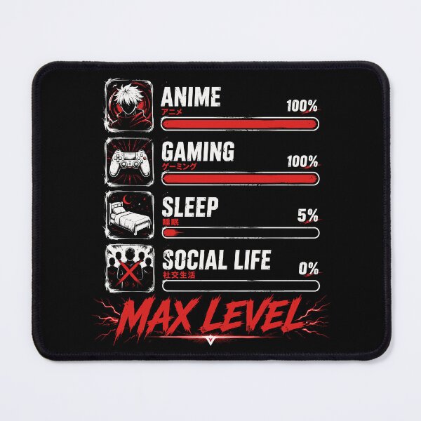 Item preview, Anime Gaming Max Level Funny Gamer Lifestyle designed and sold by gordonbwyashop.
