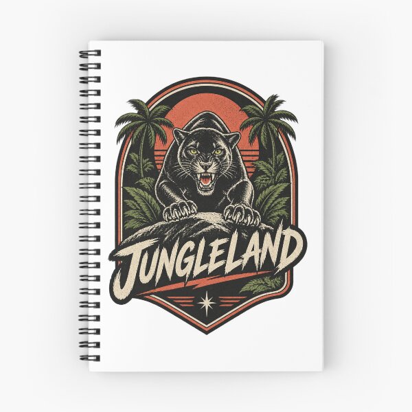 Item preview, Jungleland Adventure Landscape with Exotic Wildlife and Tropical Plants designed and sold by danderetofu.
