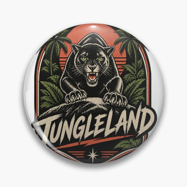 Item preview, Jungleland Adventure Landscape with Exotic Wildlife and Tropical Plants designed and sold by danderetofu.