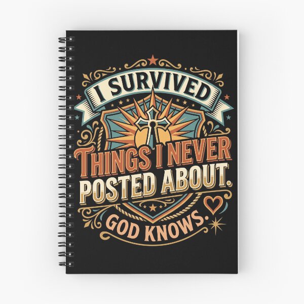 Item preview, I Survived Things I Never Posted About God Knows Vintage Faith designed and sold by ArcaneArtistry.