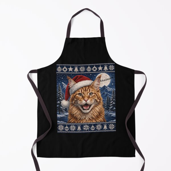 Item preview, Maine Coon Cat Santa Ugly Christmas designed and sold by RenettaFunky.