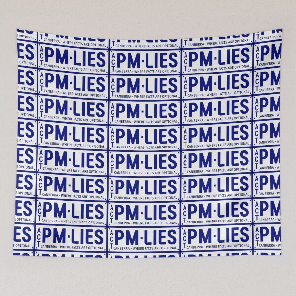 Item preview, ACT REGISTRATION - PM LIES, CANBERRA - NOVELTY SIGN - POLITICAL HUMOUR  designed and sold by AASparksDesigns.