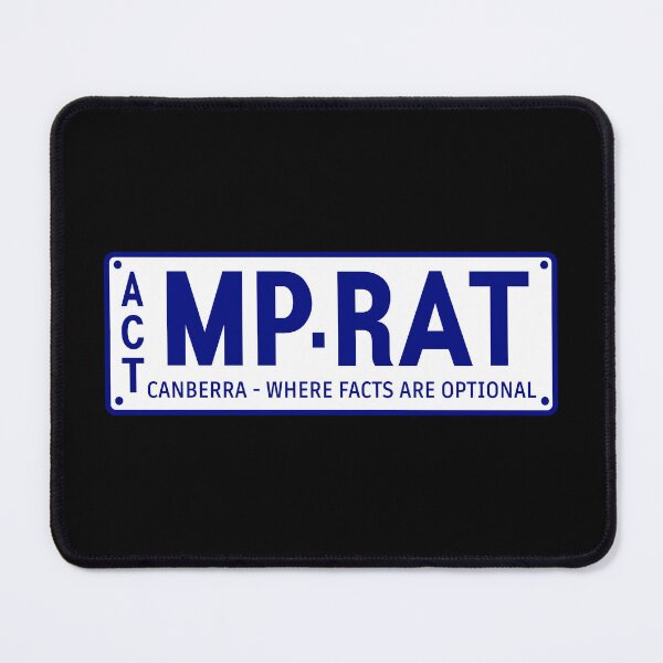 Item preview, ACT REGISTRATION - MP RAT, CANBERRA - NOVELTY SIGN - POLITICAL HUMOUR designed and sold by AASparksDesigns.