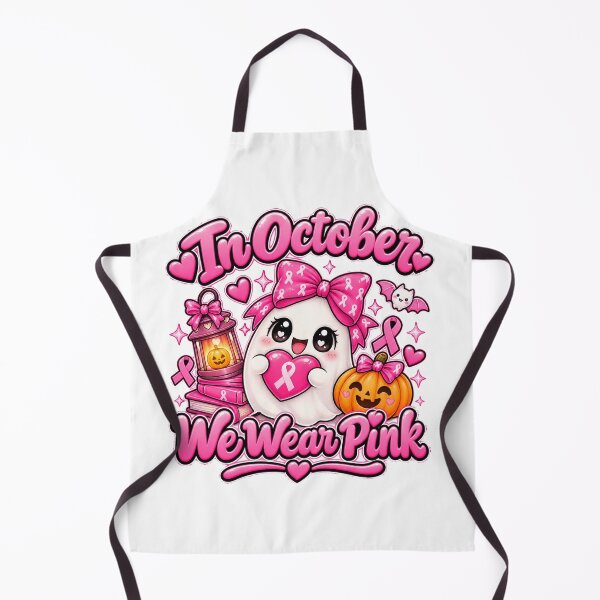Item preview, Pink October Halloween Ghost Boo Breast Cancer Awareness designed and sold by QuiteOrbit.