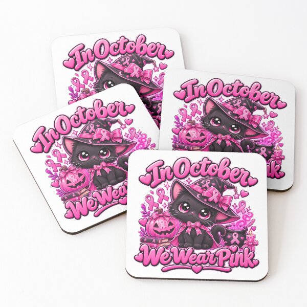 Item preview, Cute Cat Warrior Breast Cancer Design designed and sold by QuiteOrbit.