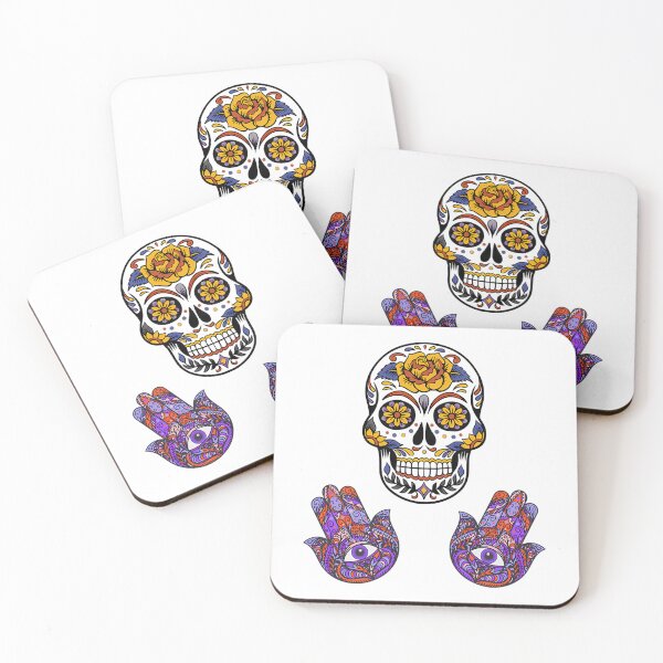 Item preview, Darkie Skull With A Pattern Spooky Hands With Eyes designed and sold by JhnbBoutiquez.