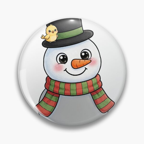 Item preview, Cute Smiling Snowman With Bird On Hat designed and sold by Neshmi.