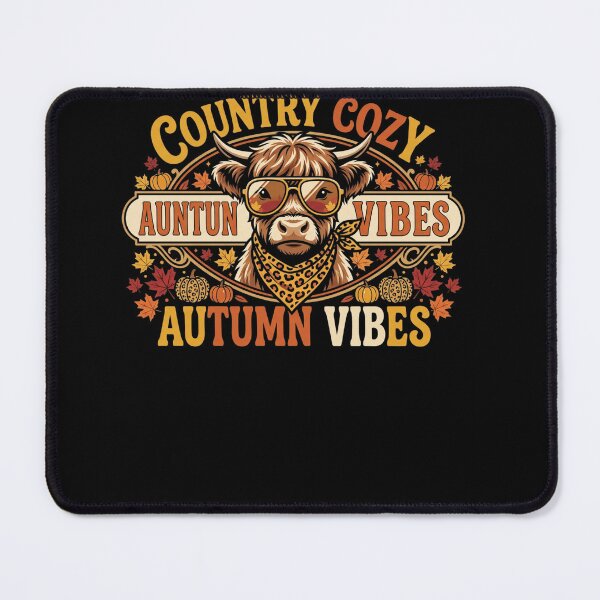 Item preview, Country Cow Autumn Vibes Funny Highland Cow Fall Lover designed and sold by ArcaneArtistry.