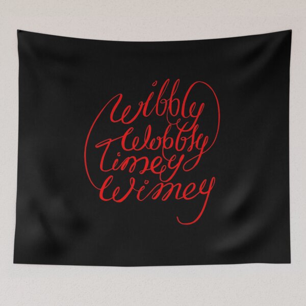 Item preview, Wibbly Wobbly Timey Wimey Doctor Who Quote Art designed and sold by dikamanyun.