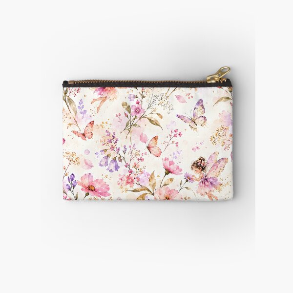 Item preview, Pink Flower Fairies and Butterflies Garden Pattern designed and sold by Yeanishi.