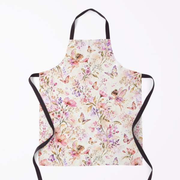 Item preview, Pink Flower Fairies and Butterflies Garden Pattern designed and sold by Yeanishi.