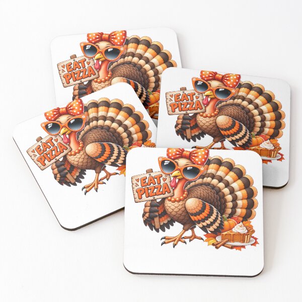 Item preview, Sassy Thanksgiving Turkey Eat Pizza designed and sold by KireVeronica.