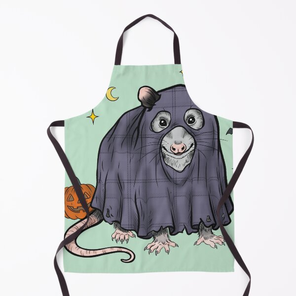 Item preview, Opossum in Ghost Costume Sticker, Texas Wildlife Halloween Art designed and sold by Ink & Kind Studio.