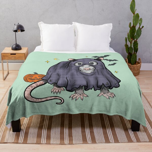 Item preview, Opossum in Ghost Costume Sticker, Texas Wildlife Halloween Art designed and sold by Ink & Kind Studio.