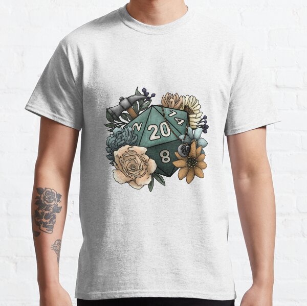 Cleric Class D20 - Tabletop Gaming Dice Classic T-Shirt