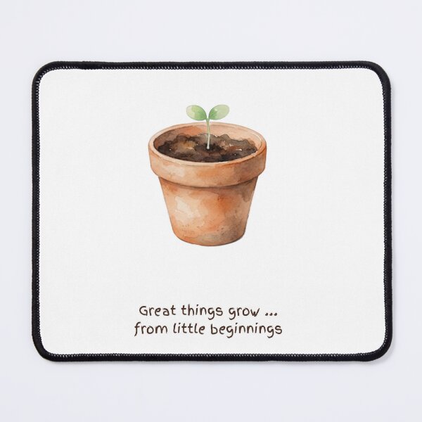 Item preview, Great Things Grow From Little Beginnings Watercolour Plant Pot designed and sold by made by Golightly x.