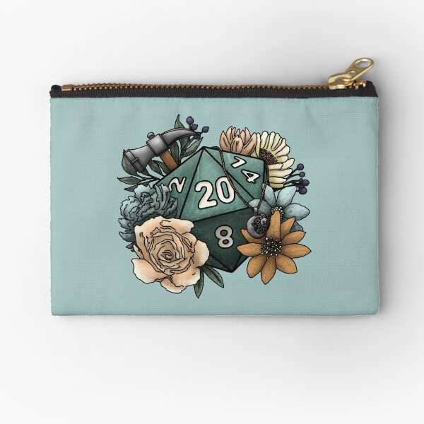 Cleric Class D20 - Tabletop Gaming Dice Zipper Pouch
