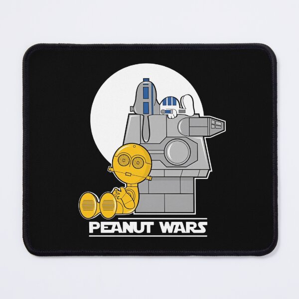 Item preview, Peanut Wars Snoopy R2D2 and C3PO Peanuts Star Wars Mashup designed and sold by MillieRhodes.