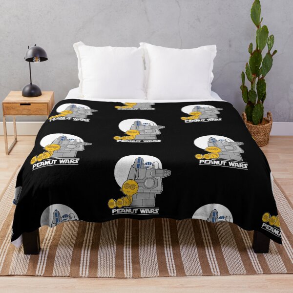 Item preview, Peanut Wars Snoopy R2D2 and C3PO Peanuts Star Wars Mashup designed and sold by MillieRhodes.