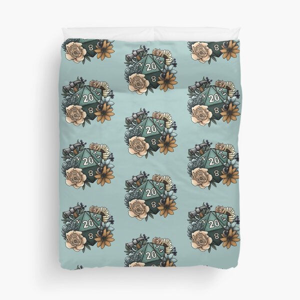 Cleric Class D20 - Tabletop Gaming Dice Duvet Cover