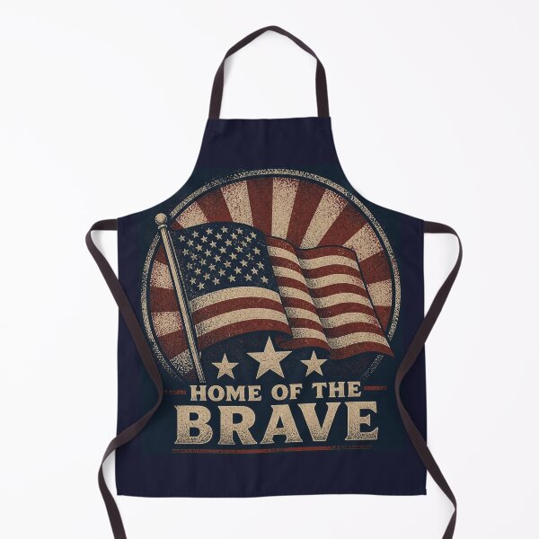 Item preview, Home of the Brave Flag Emblem designed and sold by Avenuse style.