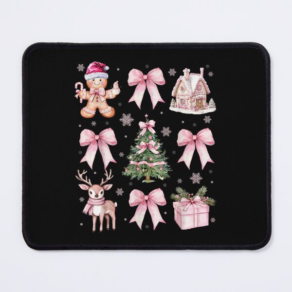Item preview, Women Coquette Bow Gingerbread Christmas Tree Reindeer Girls designed and sold by SuziLope.