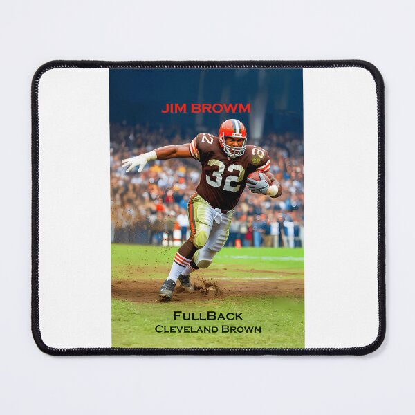 Item preview, Jim Brown - Wall Art - Fb For The Cleveland Brown - 12312 Rushingyards designed and sold by JCaliHandCra.