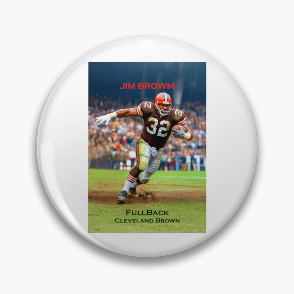 Item preview, Jim Brown - Wall Art - Fb For The Cleveland Brown - 12312 Rushingyards designed and sold by JCaliHandCra.