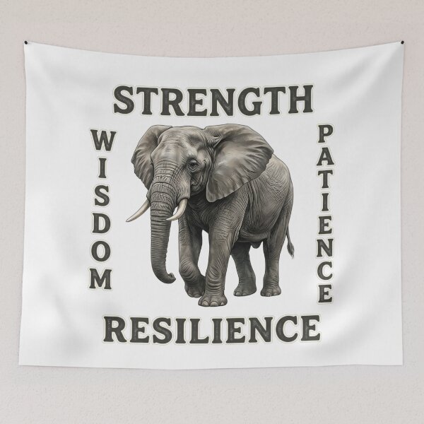 Item preview, Totem Animal: Elephant Spiritual Symbolism designed and sold by The She Shed.