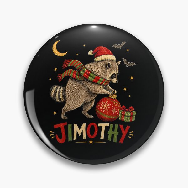 Item preview, Jimothy Christmas Funny Santa Raccoon Seattle Trash Panda designed and sold by RenettaFunky.