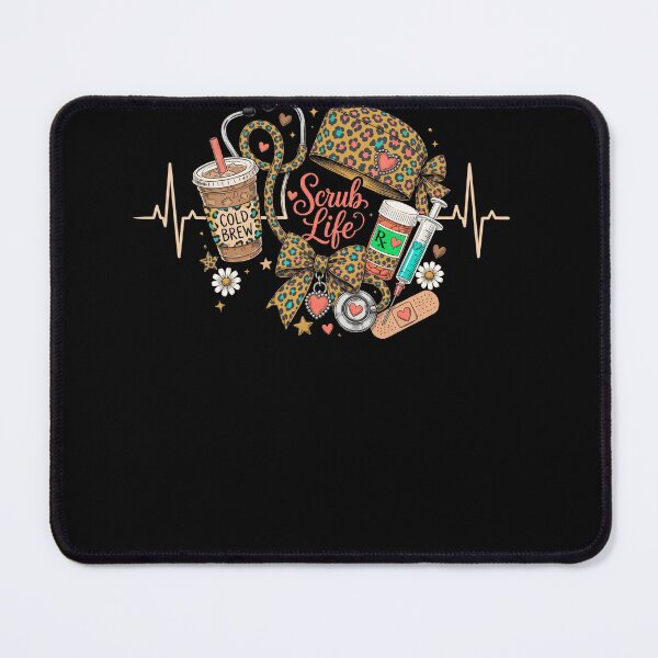 Item preview, Scrub Life Leopard Print Nurse Coffee Medical Aesthetic designed and sold by ArcaneArtistry.