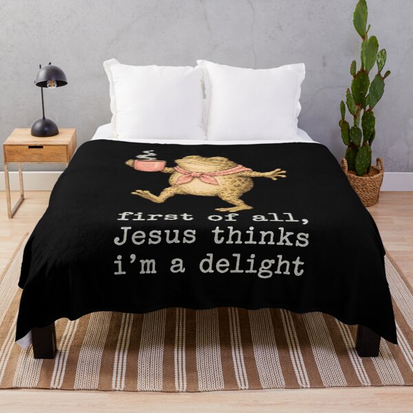 Item preview, First Of All Jesus Thinks I'm A Delight Funny Frog Christian Humor designed and sold by WilfRedokry-21.
