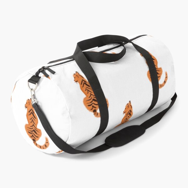 Item preview, Back of Sitting Tiger Watercolor  Pattern Art (orange and black) designed and sold by ZodiacGradient.