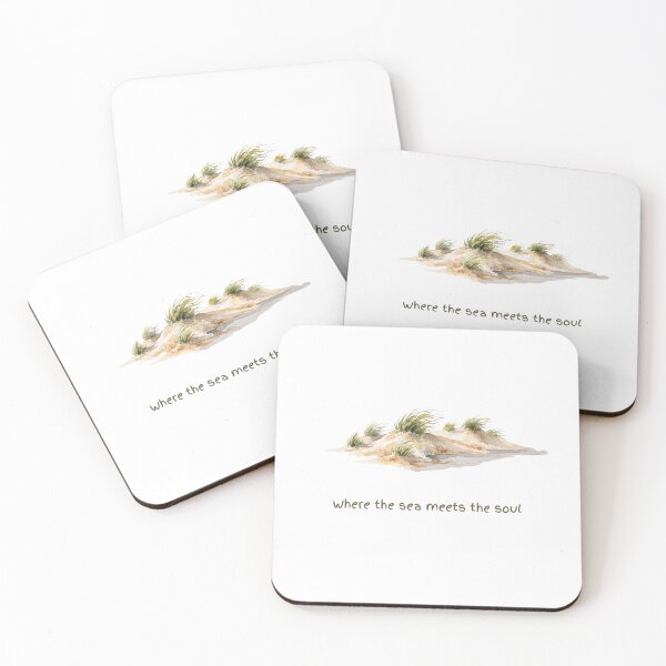 Item preview, Where The Sea Meets The Soul Watercolour Sand Dunes designed and sold by made by Golightly x.