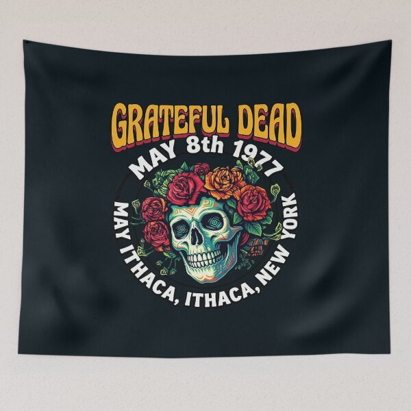 Item preview, Grateful Dead May 1981 Skeleton Skull designed and sold by YansPrint.
