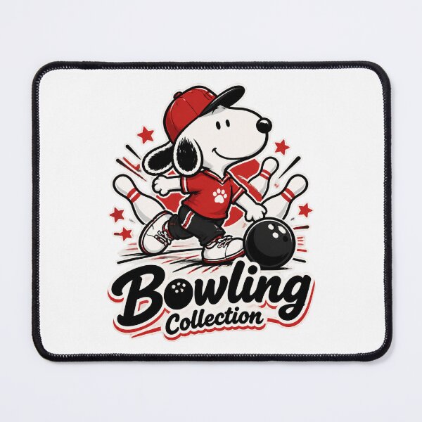 Item preview, Cute Beagle Bowling Fan Art Collection Featuring Adorable Snoopy Style Design designed and sold by Bayanihan.