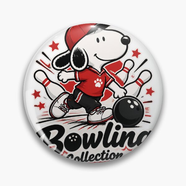 Item preview, Cute Beagle Bowling Fan Art Collection Featuring Adorable Snoopy Style Design designed and sold by Bayanihan.
