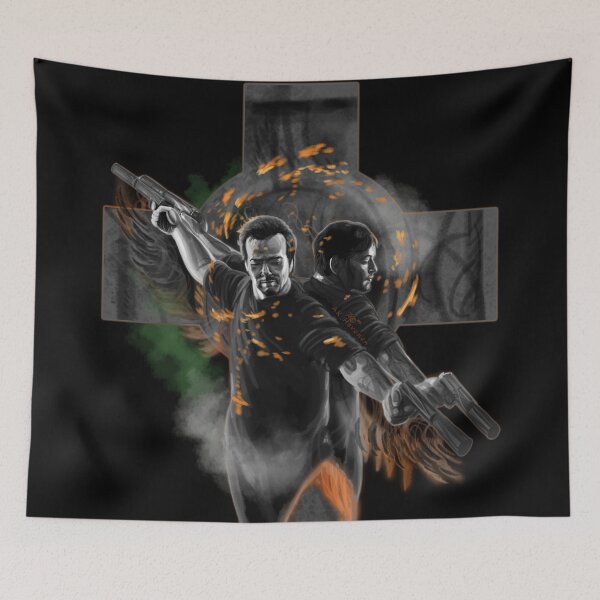Item preview, Brothers with blackened wings, handpainted fanart designed and sold by AK-Hevonen.