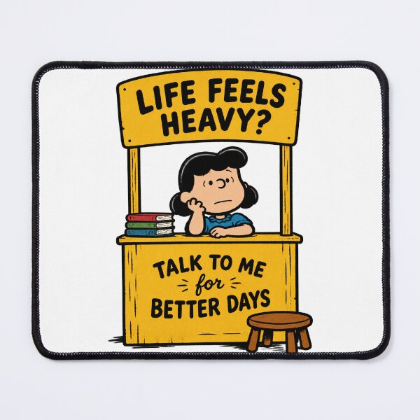 Item preview, Lucy Peanut Offering Psychiatric Help Vintage Style Illustration designed and sold by Bayanihan.