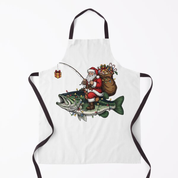 Item preview, Fishing Santa Christmas Bass Fish Holiday FishermaN designed and sold by Regainbara.