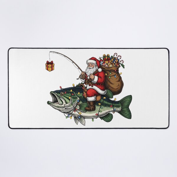 Item preview, Fishing Santa Christmas Bass Fish Holiday FishermaN designed and sold by Regainbara.