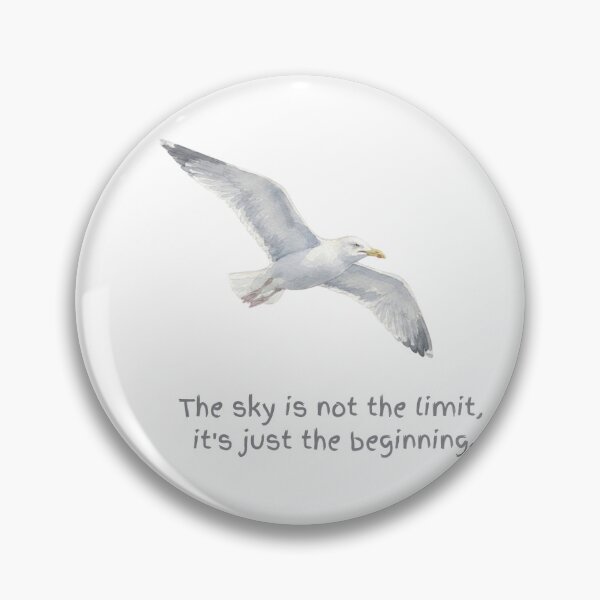 Item preview, The Sky Is Not The Limit Watercolour Flying Seagull designed and sold by made by Golightly x.